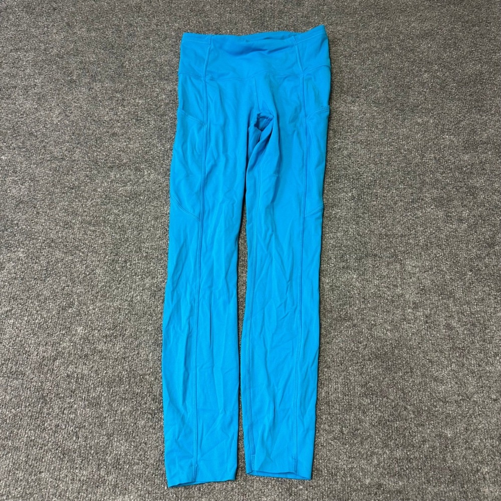 Lululemon Leggings Womens Size 4 Blue Fast and Free High Rise Pocket Running
